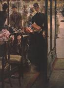 James Tissot La Demoiselle de Magasin (The Shop Girl) (nn01) oil painting on canvas